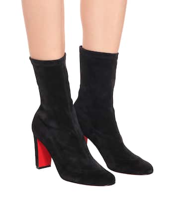 Gena 85 suede ankle boots | Christian Louboutin