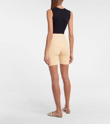 Siu ribbed-knit biker shorts | Nanushka