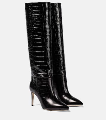 Botas altas de piel grabada | Paris Texas