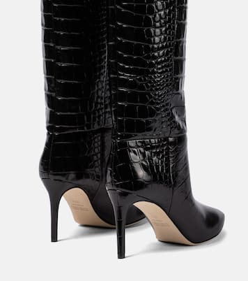 Botas altas de piel grabada | Paris Texas