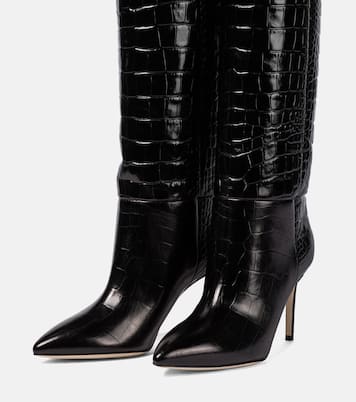 Botas altas de piel grabada | Paris Texas