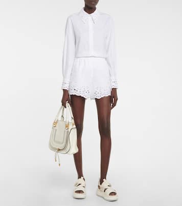 Shorts in cotone sangallo | Chloé