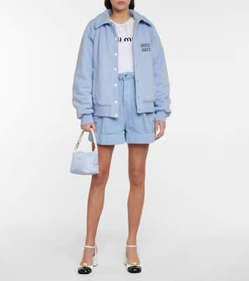High-Rise Jeansshorts | Miu Miu
