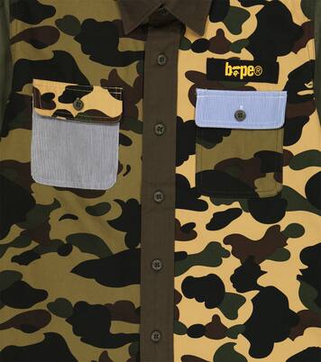 Chemise en coton à motif camouflage | BAPE Kids