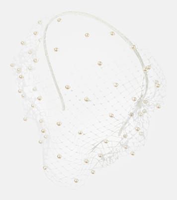 Diadema Voilette con adornos de perlas | Jennifer Behr