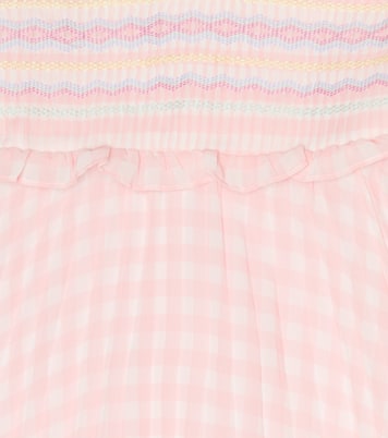 Abito a quadretti in chiffon | Self-Portrait Kids