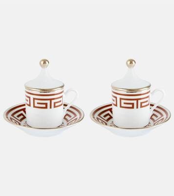 Labirinto Tête à Tête set of 2 espresso cups and saucers | Ginori 1735