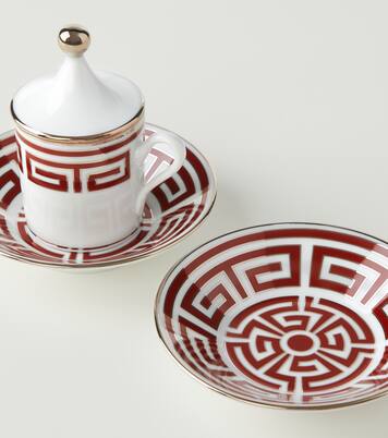 Labirinto Tête à Tête set of 2 espresso cups and saucers | Ginori 1735