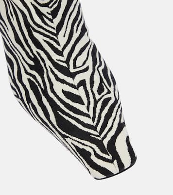 Zebra-print knee-high boots | Proenza Schouler