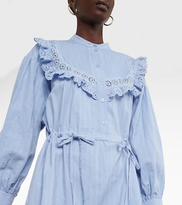 Ruffled cotton poplin shirt dress | See By Chloé