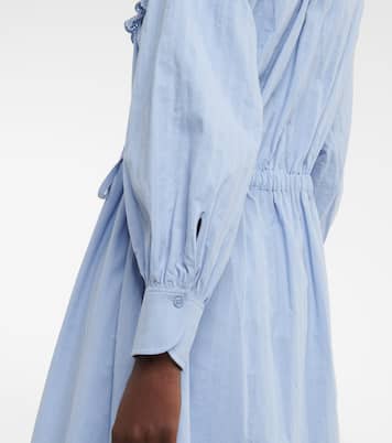 Ruffled cotton poplin shirt dress | See By Chloé