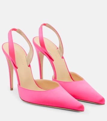 Slingback-Pumps aus Satin | Magda Butrym