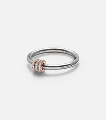 Anello Sirius in oro 18kt e argento sterling con diamanti | Spinelli Kilcollin