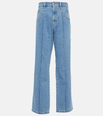 Jean droit Nadege-GZ à taille haute | Isabel Marant