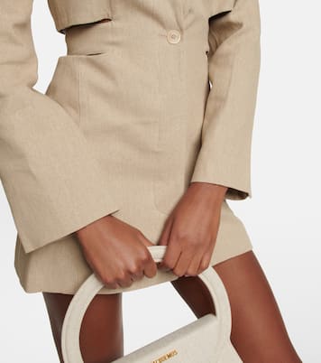La Robe Bari cutout linen minidress | Jacquemus