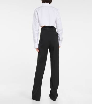 Cropped-Hemd aus Baumwolle | Coperni