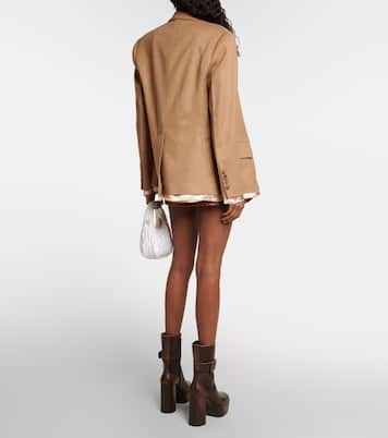 Blazer en laine de chameau | Miu Miu