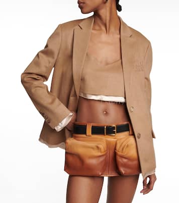Blazer en laine de chameau | Miu Miu
