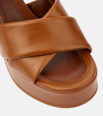 Lyna leather platform sandals | See By Chloé