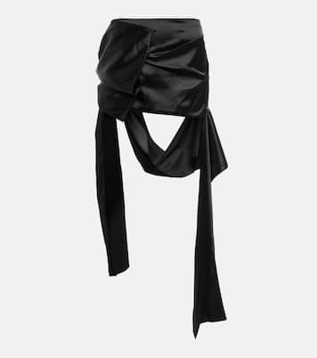 Minifalda de satén drapeada | Acne Studios