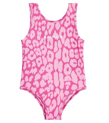 Baby leopard-print swimsuit | Balmain Kids