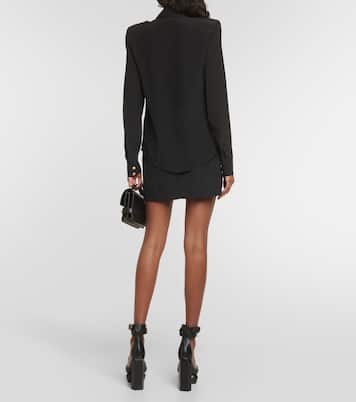 Chemise en crêpe de soie | Balmain
