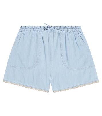 Shorts Halcyon en denim | Zimmermann Kids