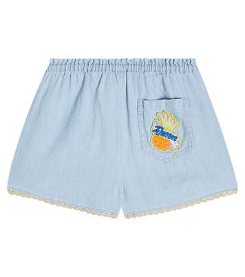 Shorts Halcyon en denim | Zimmermann Kids