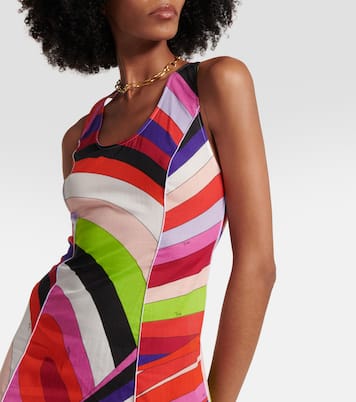 Vestido largo Iride de algodón | Pucci