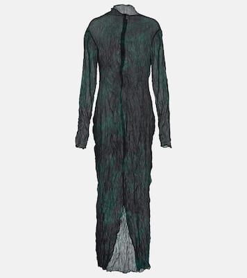 Printed semi-sheer maxi dress | Acne Studios