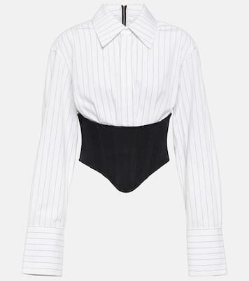 Camicia Corset in cotone a righe | Dion Lee