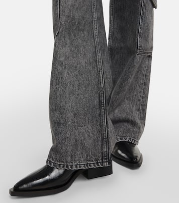 High-Rise Cargo-Jeans | Ganni
