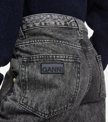 High-Rise Cargo-Jeans | Ganni
