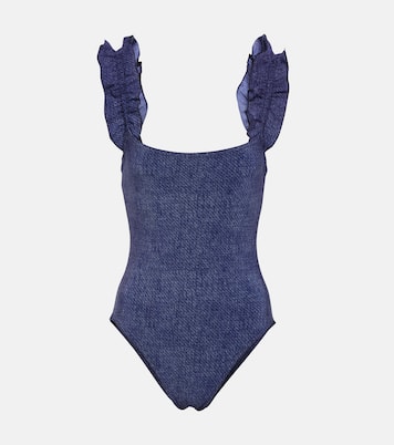 Bañador Nori de denim con volantes | Karla Colletto