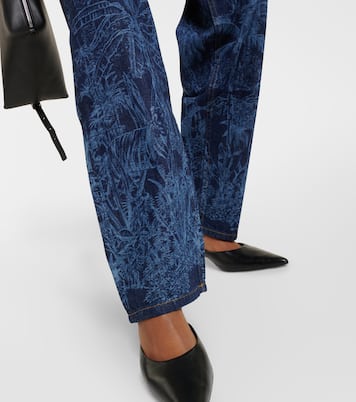 Jeans Jungle de tiro alto estampados | Alanui