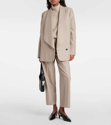 High-Rise-Hose aus Wolle und Kaschmir | Loro Piana