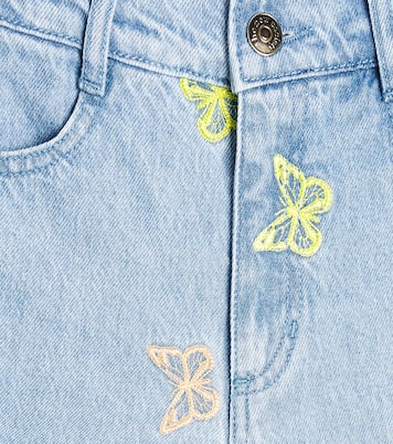 Shorts Burbank de denim bordados | The New Society