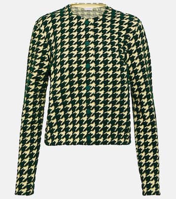 Cardigan en coton mélangé à carreaux | Burberry