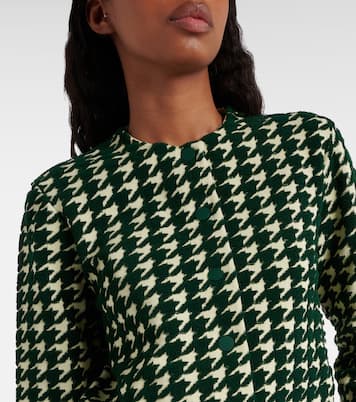Cardigan en coton mélangé à carreaux | Burberry