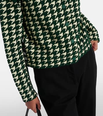 Cardigan en coton mélangé à carreaux | Burberry