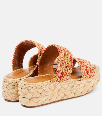 Arlene 2 raffia platform sandals | Clergerie