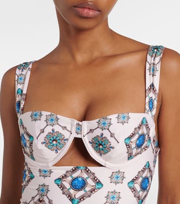 Costume intero Citrino Platero con cut-out | Agua by Agua Bendita
