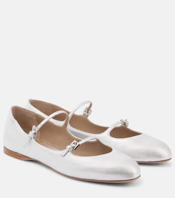 Circus metallic leather Mary Jane flats | Max Mara