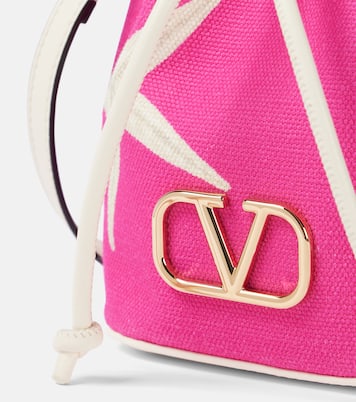 Bucket-Bag VLogo Starfish Mini aus Canvas | Valentino Garavani