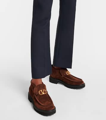 Bottines VLogo Signature en daim | Valentino Garavani