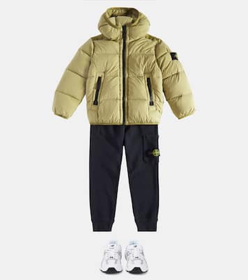 Compass down jacket | Stone Island Junior