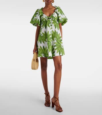 Palms Fan cotton minidress | Farm Rio