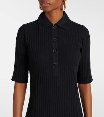 Polokleid aus Rippstrick | Vince