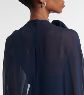 Abito lungo in cady di misto seta | Elie Saab