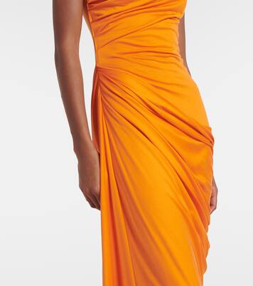 Robe longue en soie | McQueen